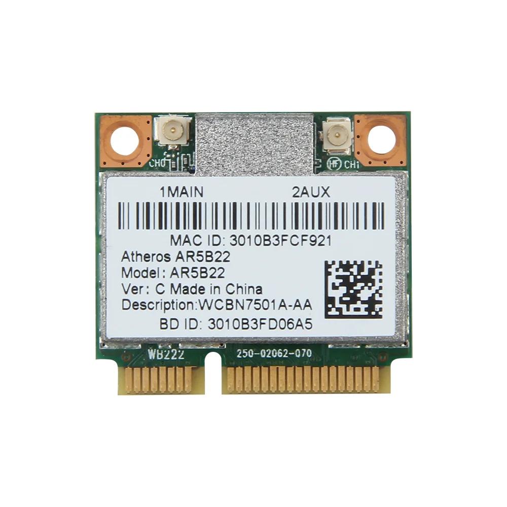   300Mbps Wifi AR5B22  802.11bgn  ̴ PCI-E WLAN 2.4G/5Ghz Wi-Fi +  4.0 ޺ Lan Ʈũ ī